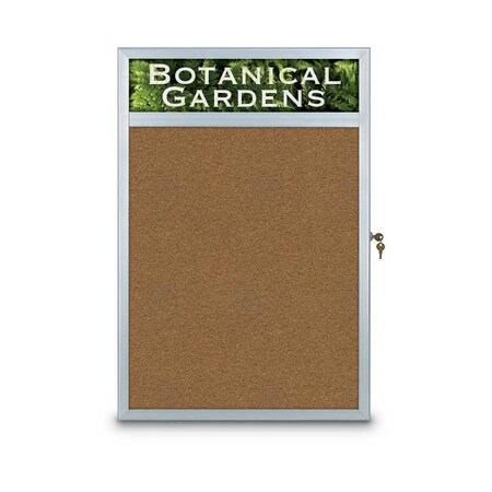 United Visual Products Open Faced Traditional Rounded Corkboard UV644ARC-WHITE-PEARL